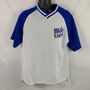 Labatt Blue Light Vintage 1990s Baseball Jersey SS Shirt Men's size Large